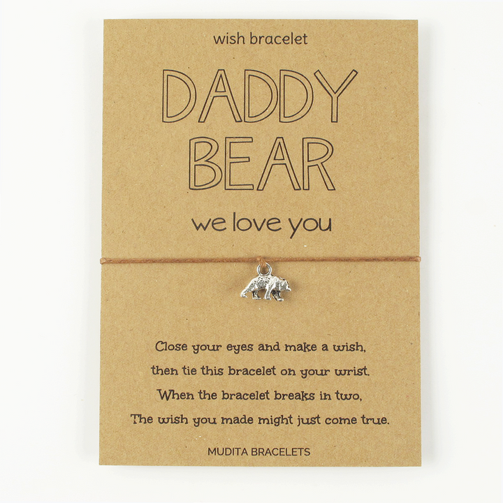 We Love You Daddy Bear - Mudita Bracelets