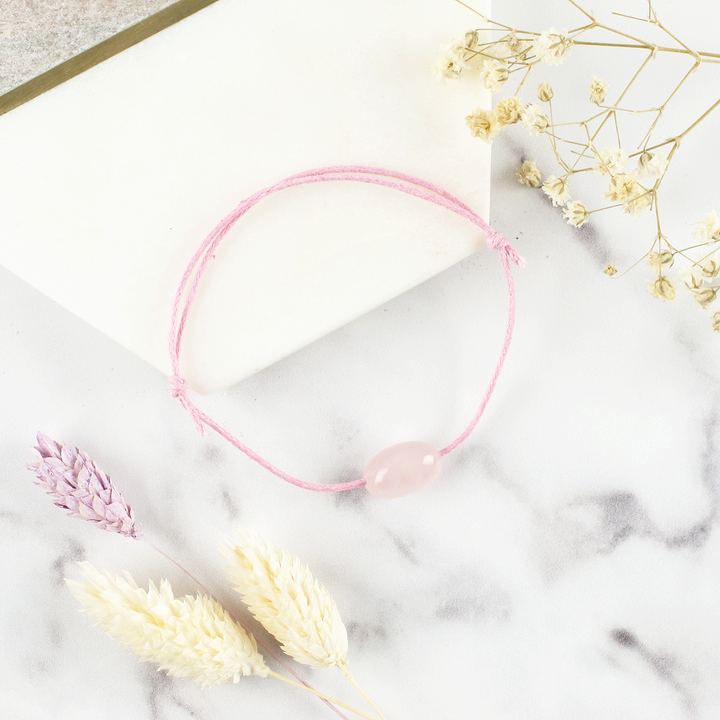 Rose Quartz Wish Bracelet