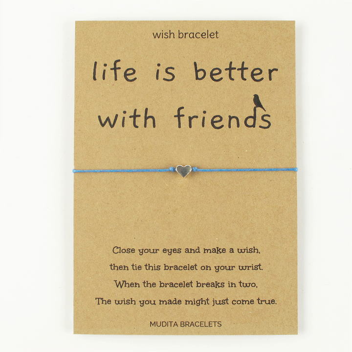 Life Is Better With Friends Wish Bracelet