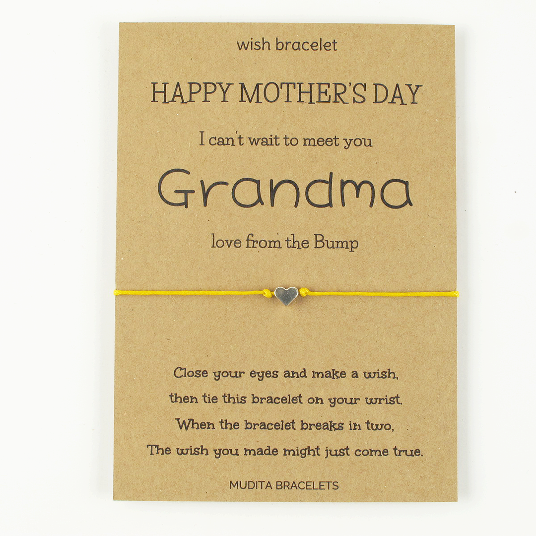 Grandma From The Bump Mother's Day Wish Bracelet