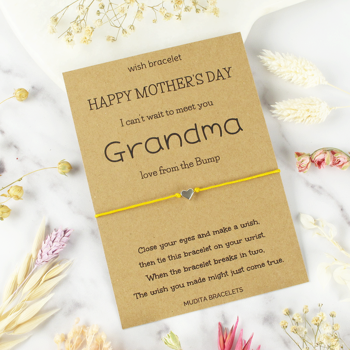 Grandma From The Bump Mother's Day Wish Bracelet