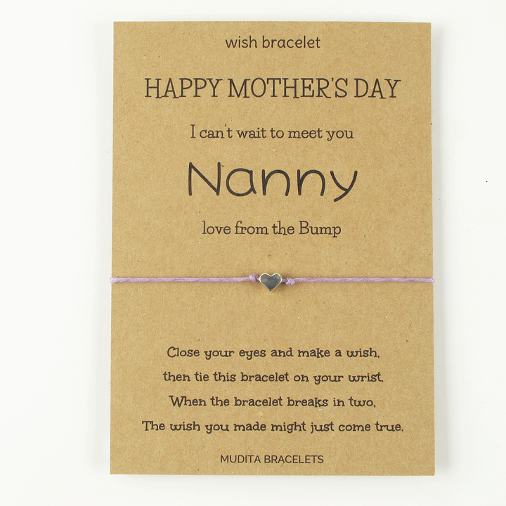 Nanny From The Bump Mother's Day Wish Bracelet