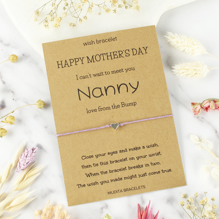 Nanny From The Bump Mother's Day Wish Bracelet